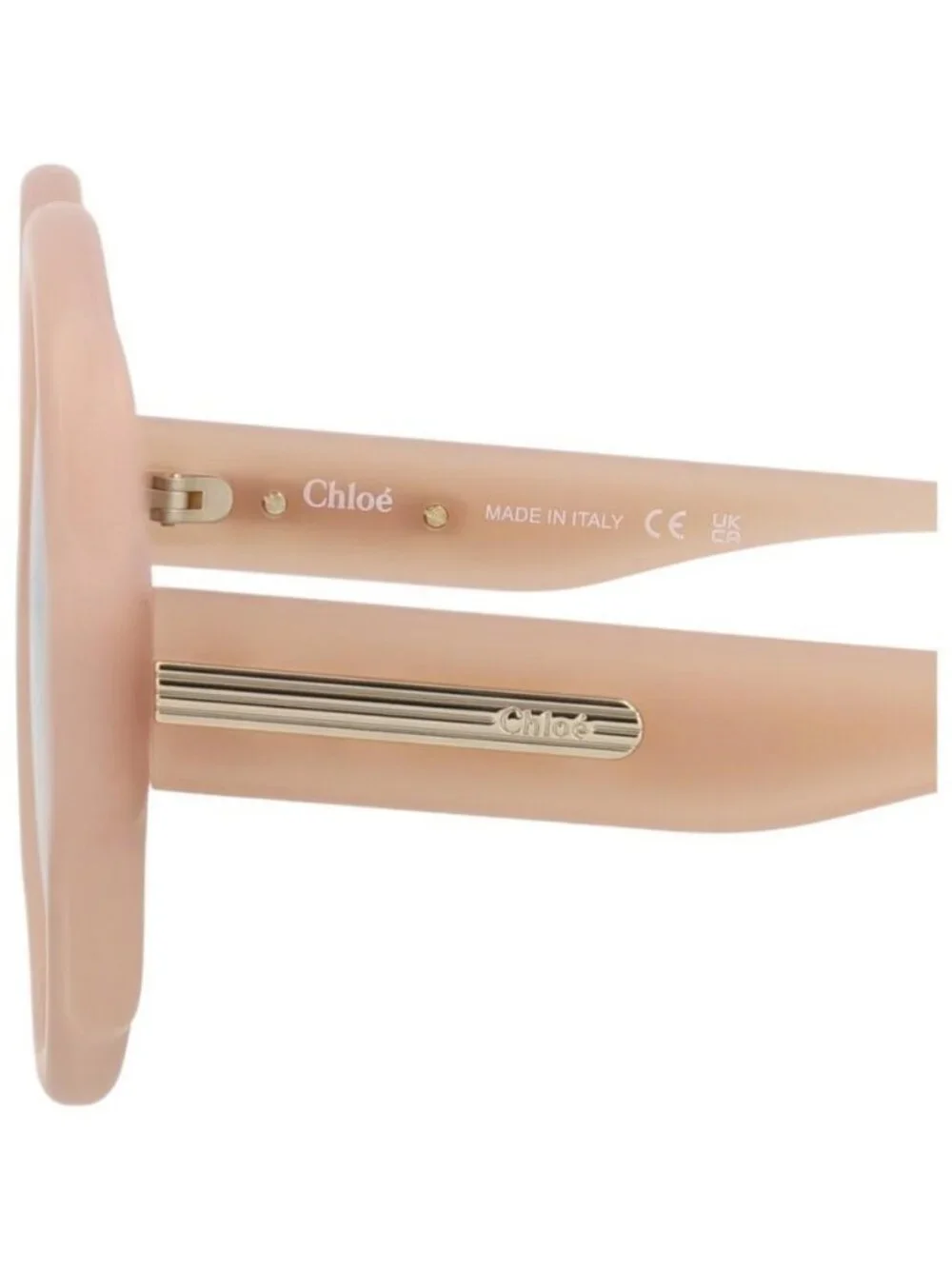 New Chloé Womens Round/Oval Nude Nude Brown Fashion Designer Sunglasses